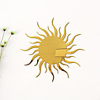 Sun Flower Shapes Wall Stickers Mirror Wall Stickers Decorative Wall Stickers,  Acrylic Home Decoration Wall Decal Wall Decoration 1pc