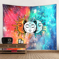 Sun God Bohemian Tapestry Art Deco Blanket Curtain Hanging Home Bedroom Living Room Decoration Bohemian Hippie miniinthebox