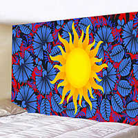 Sun Leaf Wall Tapestry Art Decor Blanket Curtain Hanging Home Bedroom Living Room Decoration Polyester miniinthebox