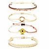 sunflower anklet bracelet for women adjustable string ocean wave ankle bracelets beach boho hawaii jewelry gifts for girls