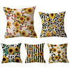 Sunflower Double Side Cushion Cover 5PC Soft Decorative Square Throw Pillow Cover Cushion Case Pillowcase for Sofa Bedroom Livingroom Outdoor Superior Quality Machine Washable Outdoor Cushion for Sofa Couch Bed Chair miniinthebox
