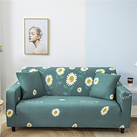 Sunflower Print Dustproof All-powerful Slipcovers Stretch Sofa Cover Super Soft Fabric Couch Cover With One Free Boster Case(Chair/Love Seat/3 Seats/4 Seats) miniinthebox