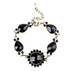 Sunflower Shape Alloy Plating Resin Bracelet