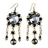 Sunflower Tassel Alloy Plating Resin Earrings