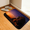 Sunset lion Digital Printing Floor Mat Modern Bath Mats Nonwoven Memory Foam Novelty Bathroom