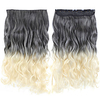Super 5Clips In Hair Extension Ombre Synthetic Clip In Hair Extensions Long Straight 5Clips In Hair 22Inch Hairpieces miniinthebox