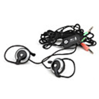 Super Bass Mini Stereo Earphones with Microphone (Black)