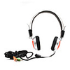 Super Bass Stereo Headset with Fixed Microphone (Silver Red)