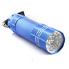 Super Bright Aluminum 9 LED Flashlight LED Torch(3 AAA not included)