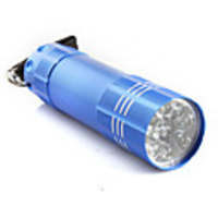 Super Bright Aluminum 9 LED Flashlight LED Torch(3 AAA not included)