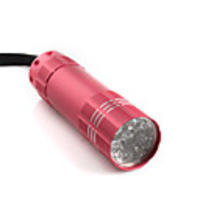 Super Bright Aluminum 9 LED Flashlight LED Torch(3 AAA not included)