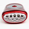 Super Bright LED Portable Solar Flashlight And Solar Lantern - Red