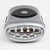Super Bright LED Portable Solar Flashlight And Solar Lantern - Silver