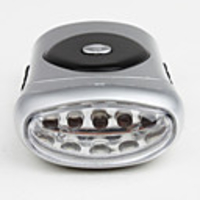 Super Bright LED Portable Solar Flashlight And Solar Lantern - Silver