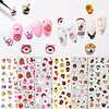 Super Cute New Nail Stickers Cute Cure Little Yellow Duck Cat Paw Dog Strawberry Bear Cartoon Nail Sticker