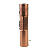 Superbright LED Flashlight KeyChain Unique Design Brown