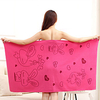 Superfine Fiber Soild Color Cartoon Printed Bath Towel,  140 70 Absorbent Soft Beach Towel miniinthebox