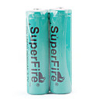 SuperFire 18650 Li-ion Rechargeable Battery 3.7V 2600mAh Green
