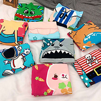 Superior Quality Bath Robe for Children, Superfine Fibred Hooded Cartoon Print 12060 Cute Home Tourism Beach What Children Need in Summer miniinthebox