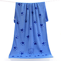 Superior Quality Bath Towel,  Cartoon / Solid Color Superfine fiber 1 pcs miniinthebox