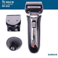 Surker Electric Hair Trimmer Sk-632 3 In 1 Rechargeable Electric Shaver Razor Nose Hair Trimmer Temples Trimmer Clipper Washable