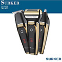 Surker Electric Hair Trimmer Sk-903 3 In 1 Cordless Rechargeable Hair Clipper Shaver Beard Trimmer Nose Trimmer Haircut Machine