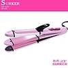 Surker Hair Straightener Hair Curler Sk-202 3 In 1 Hair Styler Ceramic Coating Negative Ion Corn Hair Straight Hair Curling Iron