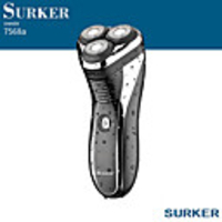 SURKER RSCX-7568A 3D Electric Shaver Razor Men USB Rechargeable 3 Blades Portable Beard Trimmer Cutting Machine for Sideburns