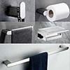 SUS304 Bathroom Accessory Set Include Robe Hook,  Towel Bar,  Towel Holder,  Toilet Paper Holder with Shelf for Phone and Wash Supplies,  Mirror Polished Stainless Steel - Bathroom for Home and Hotel