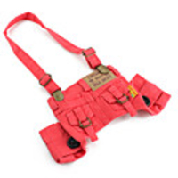 Suspenders Dog Pants (XS-XL,  Red)