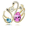 Swan Crystal Brooch