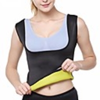 Sweat Vest Waist Trainer Vest Neoprene Tank Top Sports Neoprene Yoga Exercise Fitness Gym Workout No Zipper Weight Loss Tummy Fat Burner Waist Trainer For Women