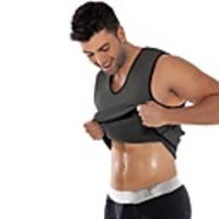 Sweat Vest Waist Trainer Vest Neoprene Tank Top Sports Spandex Neoprene Gym Workout Workout Bodybuilding Stretchy Weight Loss Hot Sweat Calories Burned For Men Waist Sports Outdoor Home
