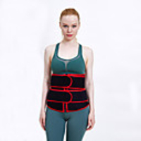 Sweat Waist Trimmer Sauna Belt Sports Spandex Yoga Gym Workout Pilates Adjustable Zipper Durable Weight Loss Tummy Fat Burner Hot Sweat For Women