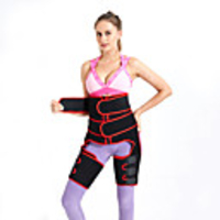 Sweat Waist Trimmer Sauna Belt Sports Spandex Yoga Gym Workout Pilates Adjustable Zipper Durable Weight Loss Tummy Fat Burner Hot Sweat For Women