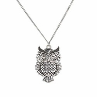 sweater chain stylishable cute animal necklace lovely exquisite owl necklace long sweater chain for woman jewelry