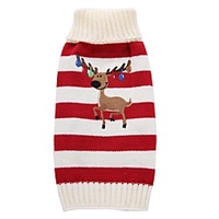 Sweater Reindeer Party Fashion Casual Daily Outdoor Winter Dog Clothes Puppy Clothes Dog Outfits Green Red Costume for Girl and Boy Dog XS S M miniinthebox