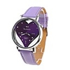 Sweet Heart Girl Women Watch Purple Watchband Purple Dial Plate 9729-1