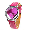 Sweet Heart Girl Women Watch Rose Red Watchband Rose red Dial Plate 9729-1