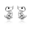 Sweet Little Duck Crystal Ear Studs