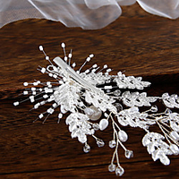 Sweet Party Alloy Headpiece with Rhinestone / Pearl 1 Pair Wedding / Birthday Headpiece