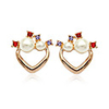 Sweet Pearl Heart Shape Ear Studs