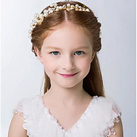 Sweet Style Euramerican Imitation Pearl / Cubic Zirconia / Alloy Headpiece with Faux Pearl / Crystals 1 pc Wedding / Birthday Headpiece