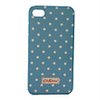 Sweetly-spotted Protective Plastic Case for iphone4 (Blue)