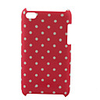 Sweetly-spotted Protective Plastic Case for iTouch4 (Red)
