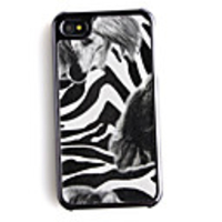 Swift Horse Pattern Leather Back Case Cover for iPhone 4