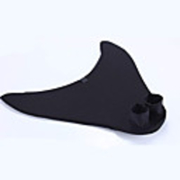 Swim Fins Mermaid Swimming Diving TPR PP - for Adults Kids Black