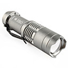 SY SS-8022 CREE Q5 LED 1-mode Focus Flashlight 1XAA/14500(not included) Gray