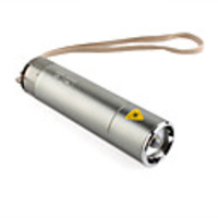 SY SS-8023 CREE Q3 LED Focus Flashlight 1-mode 1XAA/14500(not included) Silver
