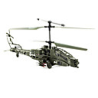 Syma 3-channel CH Electric Apache Ready to Fly Helicopter w/ LED Lights Lipo Battery (S009)